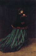 Claude Monet Camille or The Woman with a Green Dress Germany oil painting artist